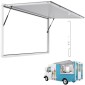 Παράθυρο παραχώρησης VEVOR 188x102cm, Παράθυρο σέρβις σκελετού από κράμα αλουμινίου για φορτηγό τροφίμων, παράθυρο σερβιρίσματος έως 85 μοιρών με τέντα πόρτα και γάντζο, ανθεκτικό στο νερό της βροχής για ρυμουλκούμενο παραχώρησης