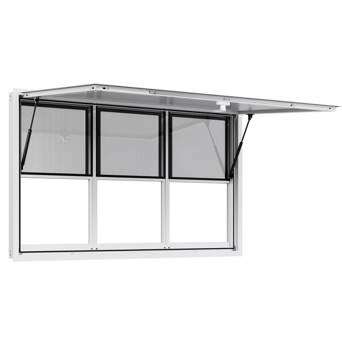 Παράθυρο παραχώρησης VEVOR 152x92 cm, Παράθυρο σέρβις από κράμα αλουμινίου για φορτηγό τροφίμων, παράθυρο σερβιρίσματος με βάση μέχρι 85 μοίρες με 6 συρόμενα παράθυρα, τέντα πόρτα και γάντζο μεταφοράς, για ρυμουλκούμενα παραχώρησης