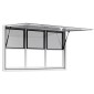 Παράθυρο παραχώρησης VEVOR 152x92 cm, Παράθυρο σέρβις από κράμα αλουμινίου για φορτηγό τροφίμων, παράθυρο σερβιρίσματος με βάση μέχρι 85 μοίρες με 6 συρόμενα παράθυρα, τέντα πόρτα και γάντζο μεταφοράς, για ρυμουλκούμενα παραχώρησης