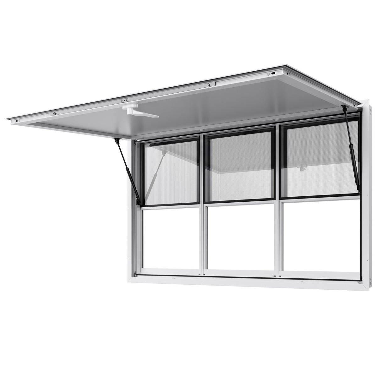Παράθυρο παραχώρησης VEVOR 152x92 cm, Παράθυρο σέρβις από κράμα αλουμινίου για φορτηγό τροφίμων, παράθυρο σερβιρίσματος με βάση μέχρι 85 μοίρες με 6 συρόμενα παράθυρα, τέντα πόρτα και γάντζο μεταφοράς, για ρυμουλκούμενα παραχώρησης
