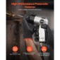 VEVOR Air Hammer, 4500BPM Pneumatic Hammer with Rust Removal Air Needle Scaler & 4PCS Chisels Στρογγυλό στέλεχος, Ελαφρύ και συμπαγές πεπιεσμένο πεπιεσμένο πτερύγιο αέρα σμίλης για κοπή απόξεσης κατεδάφισης