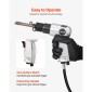 VEVOR Air Hammer, 4500BPM Pneumatic Hammer with Rust Removal Air Needle Scaler & 4PCS Chisels Στρογγυλό στέλεχος, Ελαφρύ και συμπαγές πεπιεσμένο πεπιεσμένο πτερύγιο αέρα σμίλης για κοπή απόξεσης κατεδάφισης