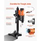VEVOR Diamond Core Drilling Machine, 20-254 mm Διάμετρος διάτρησης, Stand-Mount Dry and Wet Concrete Drill Rig with 10 Bits, 535/920 RPM 2-Speed, UNC1 1/4-7 Thread, for Concrete Brick Stone, 250