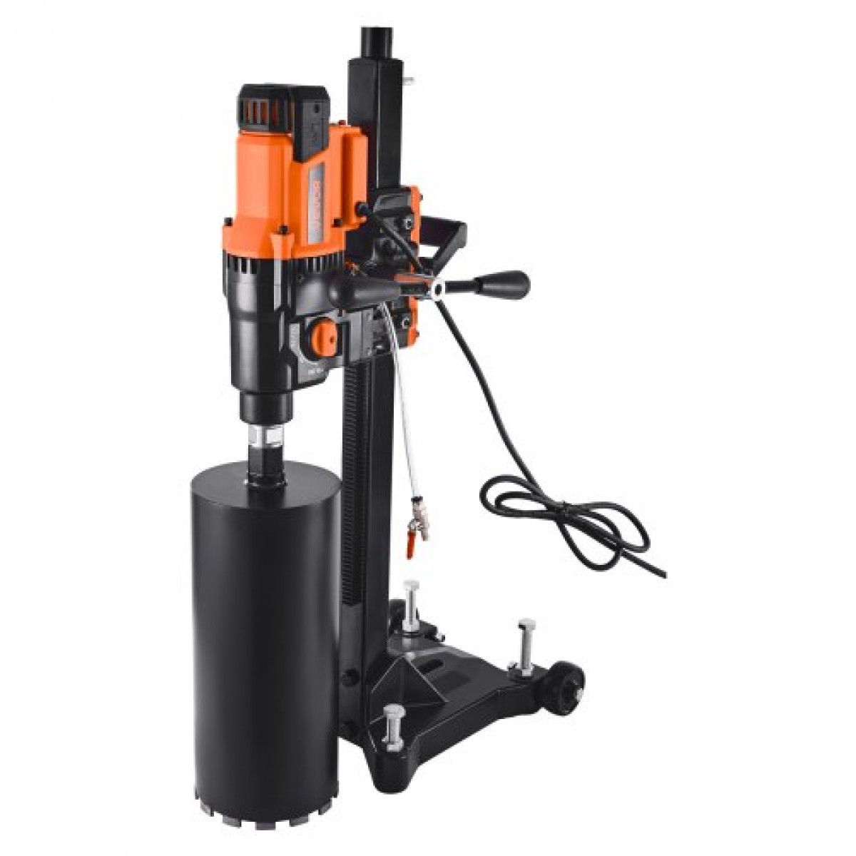 VEVOR Diamond Core Drilling Machine, 20-254 mm Διάμετρος διάτρησης, Stand-Mount Dry and Wet Concrete Drill Rig with 10 Bits, 535/920 RPM 2-Speed, UNC1 1/4-7 Thread, for Concrete Brick Stone, 250