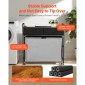 VEVOR 3 Section Laundry Sorter, Rolling Laundry Hammper με 2 συρτάρια, γάντζους & ρόδες, Rolling Basket Organizer Αποθήκευση με συρόμενους σάκους και ξύλινο επιτραπέζιο για βρώμικα ρούχα, μπάνιο