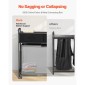 VEVOR 3 Section Laundry Sorter, Rolling Laundry Hammper με 2 συρτάρια, γάντζους & ρόδες, Rolling Basket Organizer Αποθήκευση με συρόμενους σάκους και ξύλινο επιτραπέζιο για βρώμικα ρούχα, μπάνιο