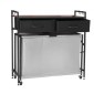 VEVOR 3 Section Laundry Sorter, Rolling Laundry Hammper με 2 συρτάρια, γάντζους & ρόδες, Rolling Basket Organizer Αποθήκευση με συρόμενους σάκους και ξύλινο επιτραπέζιο για βρώμικα ρούχα, μπάνιο