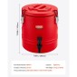 VEVOR μονωμένος διανομέας ποτών, 3 Gal/11,4 λίτρα θερμικός διακομιστής ζεστών και κρύων ροφημάτων με στόμιο, ψυκτική κανάτα ποιότητας τροφίμων με εσωτερικό 304 από ανοξείδωτο χάλυβα, για Εστιατόριο καφέ τσαγιού σε εξωτερικό χώρο