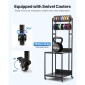 Βάση αποθήκευσης νήματος VEVOR 3D Printer, Βάση 3D εκτυπωτών 4 επιπέδων με αποθήκευση νήματος, Ράφια βάσης καρούλια Καρότσι με ρόδες, νήματα Οργανωμένα για σταθμό τρισδιάστατης εκτύπωσης, γραφείο, εργαστήριο (μόνο σε ράφι)