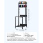 Βάση αποθήκευσης νήματος VEVOR 3D Printer, Βάση 3D εκτυπωτών 4 επιπέδων με αποθήκευση νήματος, Ράφια βάσης καρούλια Καρότσι με ρόδες, νήματα Οργανωμένα για σταθμό τρισδιάστατης εκτύπωσης, γραφείο, εργαστήριο (μόνο σε ράφι)