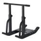 Sled VEVOR Weight Sled, Steel Power Sled, Fitness Training Sleds for Athletic Exercise Implementing Speed, Εξοπλισμός προπόνησης με ρυθμιζόμενη λαβή ύψους, συμβατό με πλάκες βάρους 25/51 mm, μαύρο