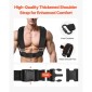 Sled VEVOR Weight Sled, Steel Power Sled, Fitness Training Sleds for Athletic Exercise Implementing Speed, Εξοπλισμός προπόνησης με ρυθμιζόμενη λαβή ύψους, συμβατό με πλάκες βάρους 25/51 mm, μαύρο
