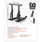 Sled VEVOR Weight Sled, Steel Power Sled, Fitness Training Sleds for Athletic Exercise Implementing Speed, Εξοπλισμός προπόνησης με ρυθμιζόμενη λαβή ύψους, συμβατό με πλάκες βάρους 25/51 mm, μαύρο