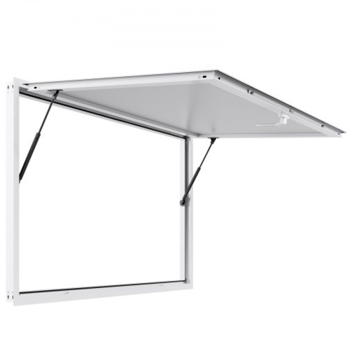 Παράθυρο παραχώρησης VEVOR 152x92 cm, Παράθυρο σέρβις σκελετού από κράμα αλουμινίου για φορτηγό τροφίμων, παράθυρο σερβιρίσματος μέχρι 85 μοιρών με τέντα πόρτα και γάντζο, ανθεκτικό στο νερό της βροχής για τρέιλερ παραχώρησης