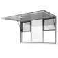 Παράθυρο παραχώρησης VEVOR 152x92 cm, Παράθυρο σέρβις από κράμα αλουμινίου για φορτηγό τροφίμων, παράθυρο σερβιρίσματος με βάση μέχρι 85 μοίρες με 6 συρόμενα παράθυρα, τέντα πόρτα και γάντζο μεταφοράς, για ρυμουλκούμενα παραχώρησης