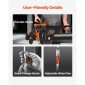 VEVOR Diamond Core Drilling Machine, 20-200 mm Διάμετρος διάτρησης, Stand-Mount Dry and Wet Concrete Drill Rig with 8 Drill Bits, 850 RPM Speed, UNC1 1/4-7 Thread, for Concrete Brick Stone, 3000W