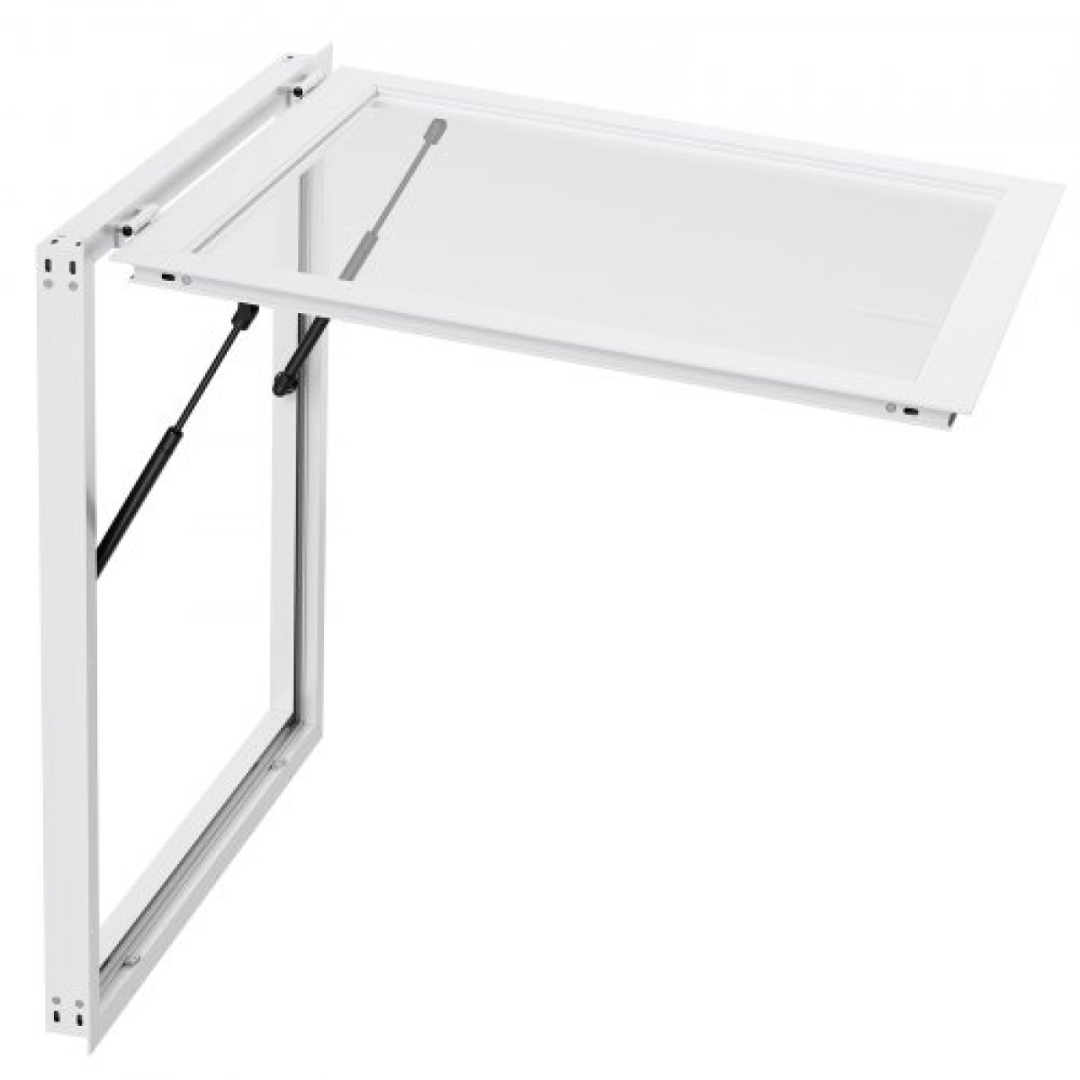 Παράθυρο παραχώρησης VEVOR 92x92 cm, Παράθυρο σέρβις σκελετού από κράμα αλουμινίου για φορτηγό τροφίμων, παράθυρο σερβιρίσματος έως 85 μοιρών με τέντα πόρτα και γάντζο, ανθεκτικό στο νερό της βροχής για ρυμουλκούμενα παραχώρησης