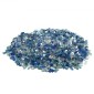 VEVOR Fire Glass, 10 LBS / 4,5 KG Τζάκι Rocks, 1/2-Inch / 12,7 mm Reflective Firepit Glass Rock, High Luster & Smokeless Stone Landscaping for Fire Pit table, Cobalt Blue + Aqua Blue + Clear