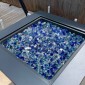 VEVOR Fire Glass, 10 LBS / 4,5 KG Τζάκι Rocks, 1/2-Inch / 12,7 mm Reflective Firepit Glass Rock, High Luster & Smokeless Stone Landscaping for Fire Pit table, Cobalt Blue + Aqua Blue + Clear