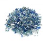 VEVOR Fire Glass, 10 LBS / 4,5 KG Τζάκι Rocks, 1/2-Inch / 12,7 mm Reflective Firepit Glass Rock, High Luster & Smokeless Stone Landscaping for Fire Pit table, Cobalt Blue + Aqua Blue + Clear