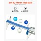 VEVOR Fire Glass, 10LBS / 4,5KG Smokeless & Fireplace Rocks, 3/4-Inch / 19,05 mm Reflektive Firepit Glass Bead, High Luster Stone Landscaping for Fire Pit Table, Cobalt Blue + Caribbean Blue + Clear