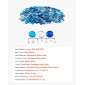 VEVOR Fire Glass, 10LBS / 4,5KG Smokeless & Fireplace Rocks, 3/4-Inch / 19,05 mm Reflektive Firepit Glass Bead, High Luster Stone Landscaping for Fire Pit Table, Cobalt Blue + Caribbean Blue + Clear