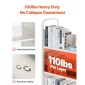 Καρότσι βιβλίων VEVOR Rolling Library, Χωρητικότητα 150 kg, 77 x 38 x 122 cm Καρότσι βιβλιοθήκης, Ράφια σε σχήμα L μονής όψης με ρόδες που κλειδώνουν 76,2 mm, φορτηγό βιβλίου για ράφια σπιτιού γραφείου και σχολείου, λευκό