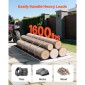 VEVOR Yard Drag Sled, 280 x 101,5 cm, 725 kg έλκηθρο βαρέως τύπου, PE Drag Glider με σχοινιά & καλώδιο έλξης, Μεταφορέας παιχνιδιών διπλής χρήσης για ψάρεμα στον πάγο με καυσόξυλα, Συμβατό με ATVs UTV Τρακτέρ