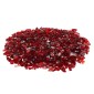 VEVOR Fire Glass, 10 LBS / 4,5 KG Βράχοι τζακιού χωρίς καπνό & ανθεκτικά σε υψηλή θερμοκρασία, 3/4 ιντσών / 19,05 mm Reflektive Firepit Glass Rock, High Luster Stone Landscaping for Fire Pit Table, κόκκινο