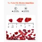VEVOR Fire Glass, 10 LBS / 4,5 KG Βράχοι τζακιού χωρίς καπνό & ανθεκτικά σε υψηλή θερμοκρασία, 3/4 ιντσών / 19,05 mm Reflektive Firepit Glass Rock, High Luster Stone Landscaping for Fire Pit Table, κόκκινο