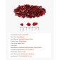 VEVOR Fire Glass, 10 LBS / 4,5 KG Βράχοι τζακιού χωρίς καπνό & ανθεκτικά σε υψηλή θερμοκρασία, 3/4 ιντσών / 19,05 mm Reflektive Firepit Glass Rock, High Luster Stone Landscaping for Fire Pit Table, κόκκινο