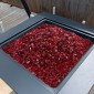VEVOR Fire Glass, 10 LBS / 4,5 KG Βράχοι τζακιού χωρίς καπνό & ανθεκτικά σε υψηλή θερμοκρασία, 3/4 ιντσών / 19,05 mm Reflektive Firepit Glass Rock, High Luster Stone Landscaping for Fire Pit Table, κόκκινο