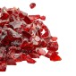 VEVOR Fire Glass, 10 LBS / 4,5 KG Βράχοι τζακιού χωρίς καπνό & ανθεκτικά σε υψηλή θερμοκρασία, 3/4 ιντσών / 19,05 mm Reflektive Firepit Glass Rock, High Luster Stone Landscaping for Fire Pit Table, κόκκινο