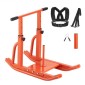 VEVOR Weight Sled, Steel Power Sled, Fitness Training Sleds for Athletic Exercise Improvement Speed, Εξοπλισμός προπόνησης με ρυθμιζόμενη λαβή ύψους, συμβατό με πλάκες βάρους 25/51 mm, πορτοκαλί
