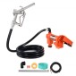 Αντλία μεταφοράς καυσίμου VEVOR, 12V DC 76 L/min (20 GPM) 186W (1/4 HP) Αντλία ντίζελ, αντλίες εξαγωγής με χειροκίνητο ακροφύσιο, σωλήνα εκκένωσης και σωλήνα αναρρόφησης, για βενζίνη, ντίζελ, κηροζίνη, μείγματα αιθανόλης-μεθανόλης και βιολογικά