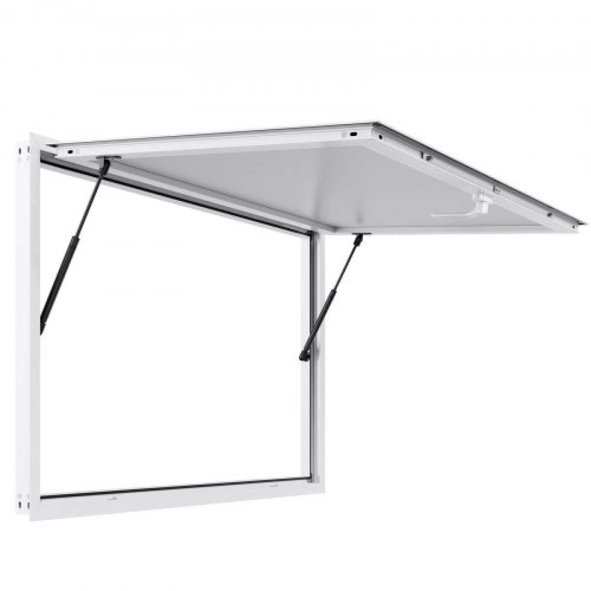 Παράθυρο παραχώρησης VEVOR 135x84 cm, Παράθυρο σέρβις σκελετού από κράμα αλουμινίου για φορτηγό τροφίμων, παράθυρο σερβιρίσματος έως 85 μοιρών με τέντα πόρτα και γάντζο, ανθεκτικό στο νερό της βροχής για τρέιλερ παραχώρησης