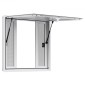Παράθυρο παραχώρησης VEVOR 92x92 cm, Παράθυρο σέρβις από κράμα αλουμινίου για φορτηγό τροφίμων, παράθυρο σερβιρίσματος έως 85 μοιρών με 4 συρόμενα παράθυρα, τέντα πόρτα και γάντζο, για ρυμουλκούμενα παραχώρησης