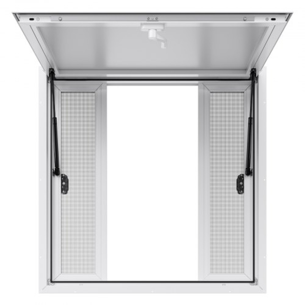 Παράθυρο παραχώρησης VEVOR 92x92 cm, Παράθυρο σέρβις από κράμα αλουμινίου για φορτηγό τροφίμων, παράθυρο σερβιρίσματος έως 85 μοιρών με 4 συρόμενα παράθυρα, τέντα πόρτα και γάντζο, για ρυμουλκούμενα παραχώρησης