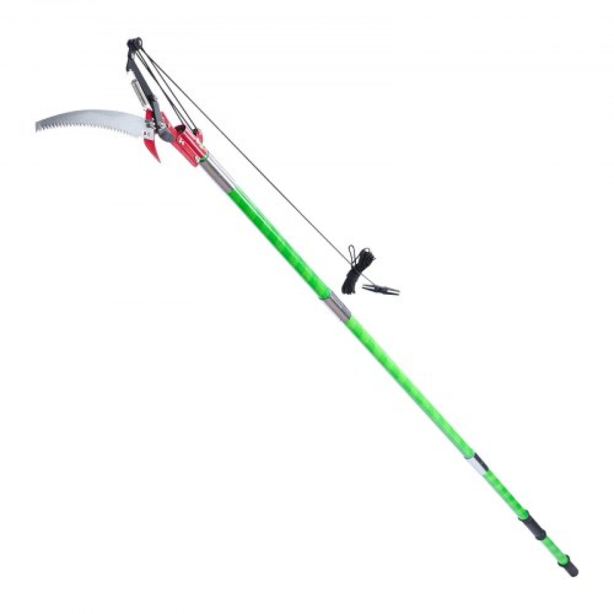 VEVOR Χειροκίνητο κοντάρι πριόνι, 118-809,3 cm επεκτάσιμο κλαδευτήρι με ψαλίδι, κοφτερή λάμα από χάλυβα 65Mn, Ελαφρύ κοντάρι λαβής από υαλοβάμβακα, για κούρεμα ψηλών κλαδιών, εργαλείο κλαδέματος για φοίνικες και θάμνους