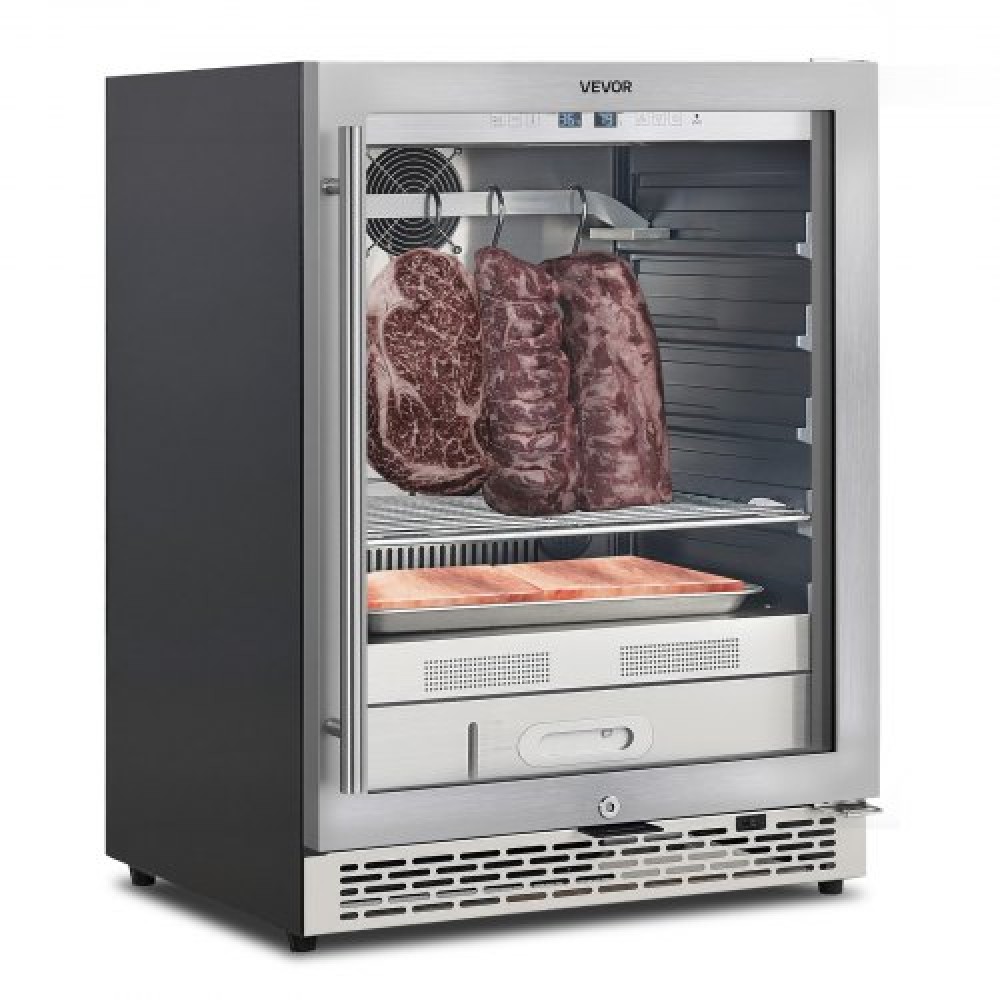 Ψυγείο ξηρής παλαίωσης VEVOR 45 KG για μπριζόλες, Ψυγείο Dry Ager για κρέας με ακριβή έλεγχο θερμοκρασίας & υγρασίας, Μηχανή παλαίωσης βοδινού ελεύθερου και κάτω από πάγκο για οικιακή κουζίνα Εστιατόριο Ξενοδοχείο