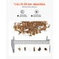 VEVOR Fire Glass, 10 LBS / 4,5 KG Βράχοι τζακιού ανθεκτικοί σε υψηλή θερμοκρασία, 1/4 ίντσας / 6,35 mm Reflective & Smokeless Firepit Glass Rock, High Luster Stone Landscaping for Fire Pit Table, Copper