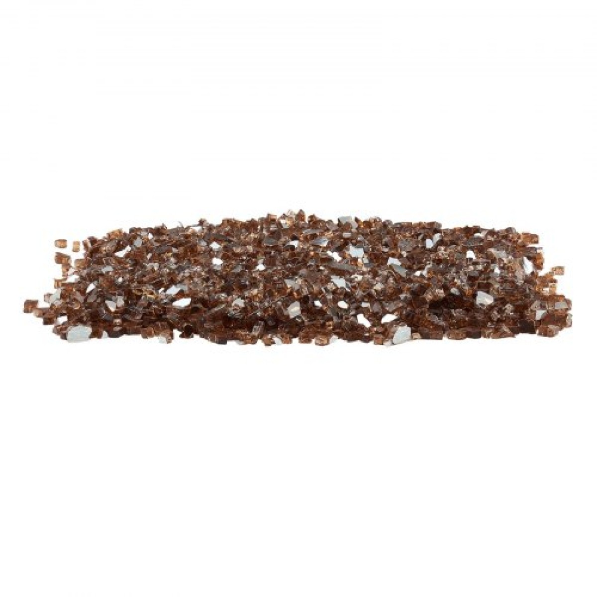 VEVOR Fire Glass, 10 LBS / 4,5 KG Βράχοι τζακιού ανθεκτικοί σε υψηλή θερμοκρασία, 1/4 ίντσας / 6,35 mm Reflective & Smokeless Firepit Glass Rock, High Luster Stone Landscaping for Fire Pit Table, Copper