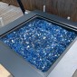 VEVOR Fire Glass, 10LBS / 4,5KG Βράχοι τζακιού ανθεκτικοί σε υψηλή θερμοκρασία, 1/2 ίντσας / 12,7 mm Reflective & Smokeless Firepit Glass Rock, High Luster Stone Landscaping for Fire Pit Table, Pacific Blue