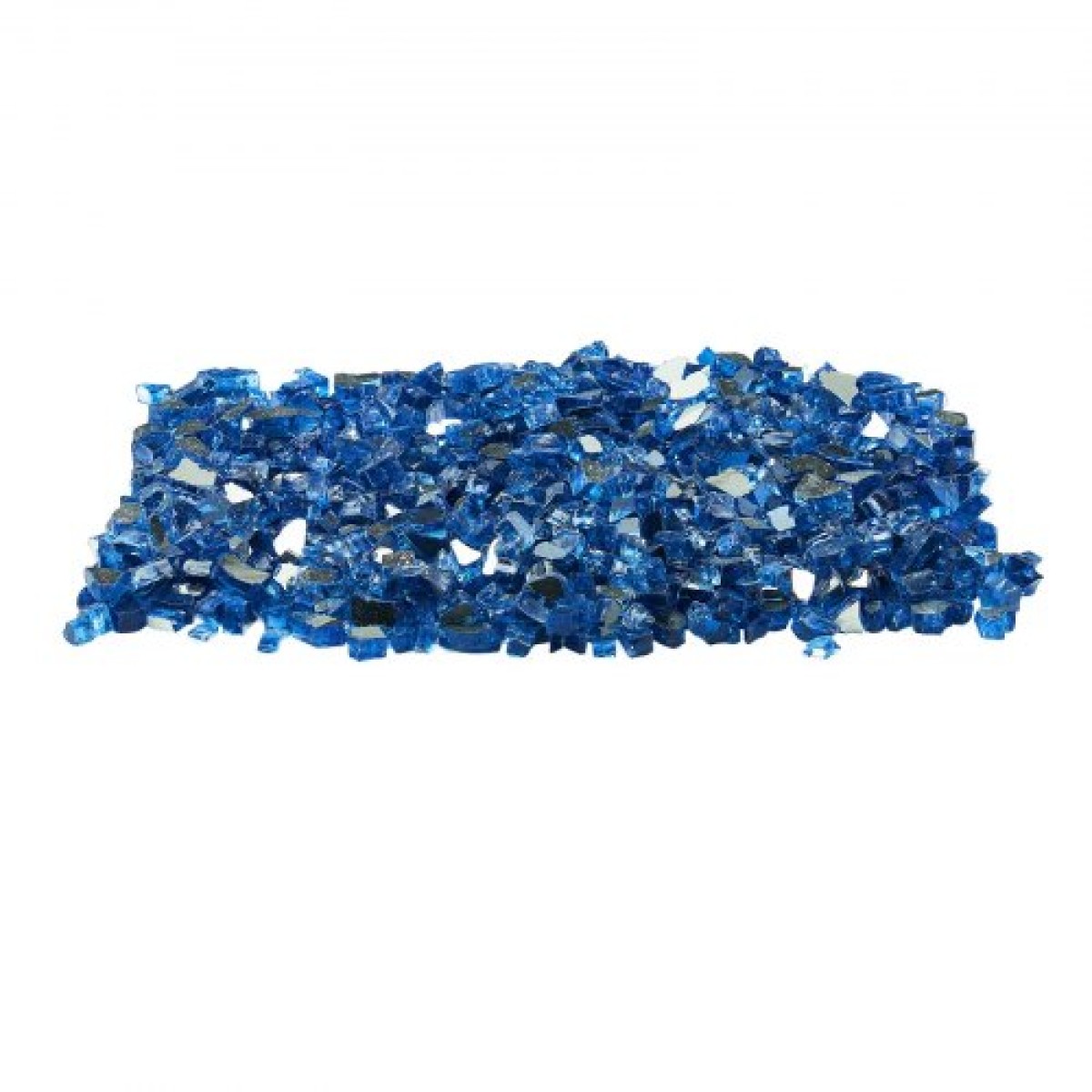 VEVOR Fire Glass, 10LBS / 4,5KG Βράχοι τζακιού ανθεκτικοί σε υψηλή θερμοκρασία, 1/2 ίντσας / 12,7 mm Reflective & Smokeless Firepit Glass Rock, High Luster Stone Landscaping for Fire Pit Table, Pacific Blue