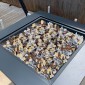 VEVOR Fire Glass, 10 LBS / 4,5 KG Ανθεκτικά σε υψηλές θερμοκρασίες πέτρες τζακιού, 1/2 ίντσας / 12,7 mm Reflektive Firepit Glass Rock, High Luster Stone Landscaping for Fire Pit table, Copper + Clear + Gold