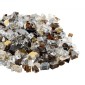 VEVOR Fire Glass, 10 LBS / 4,5 KG Ανθεκτικά σε υψηλές θερμοκρασίες πέτρες τζακιού, 1/2 ίντσας / 12,7 mm Reflektive Firepit Glass Rock, High Luster Stone Landscaping for Fire Pit table, Copper + Clear + Gold
