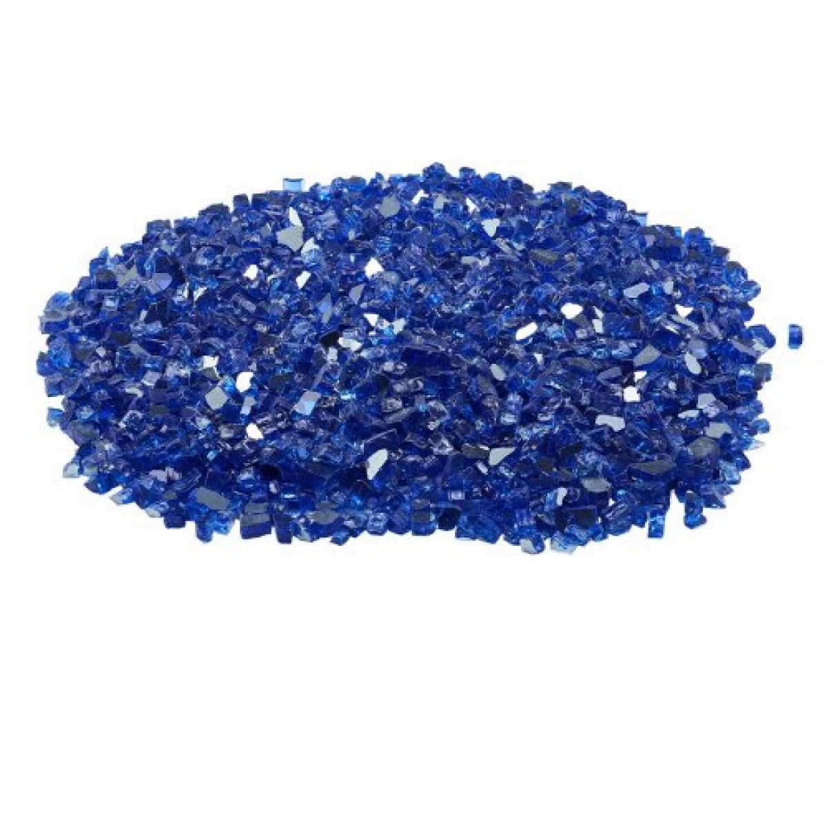 VEVOR Fire Glass, 10LBS / 4,5KG Βράχοι τζακιού ανθεκτικοί σε υψηλές θερμοκρασίες, 1/2 ίντσας / 12,7 mm Reflective & Smokeless Firepit Glass Rock, High Luster Stone Landscaping for Fire Pit Table, Cobalt Blue