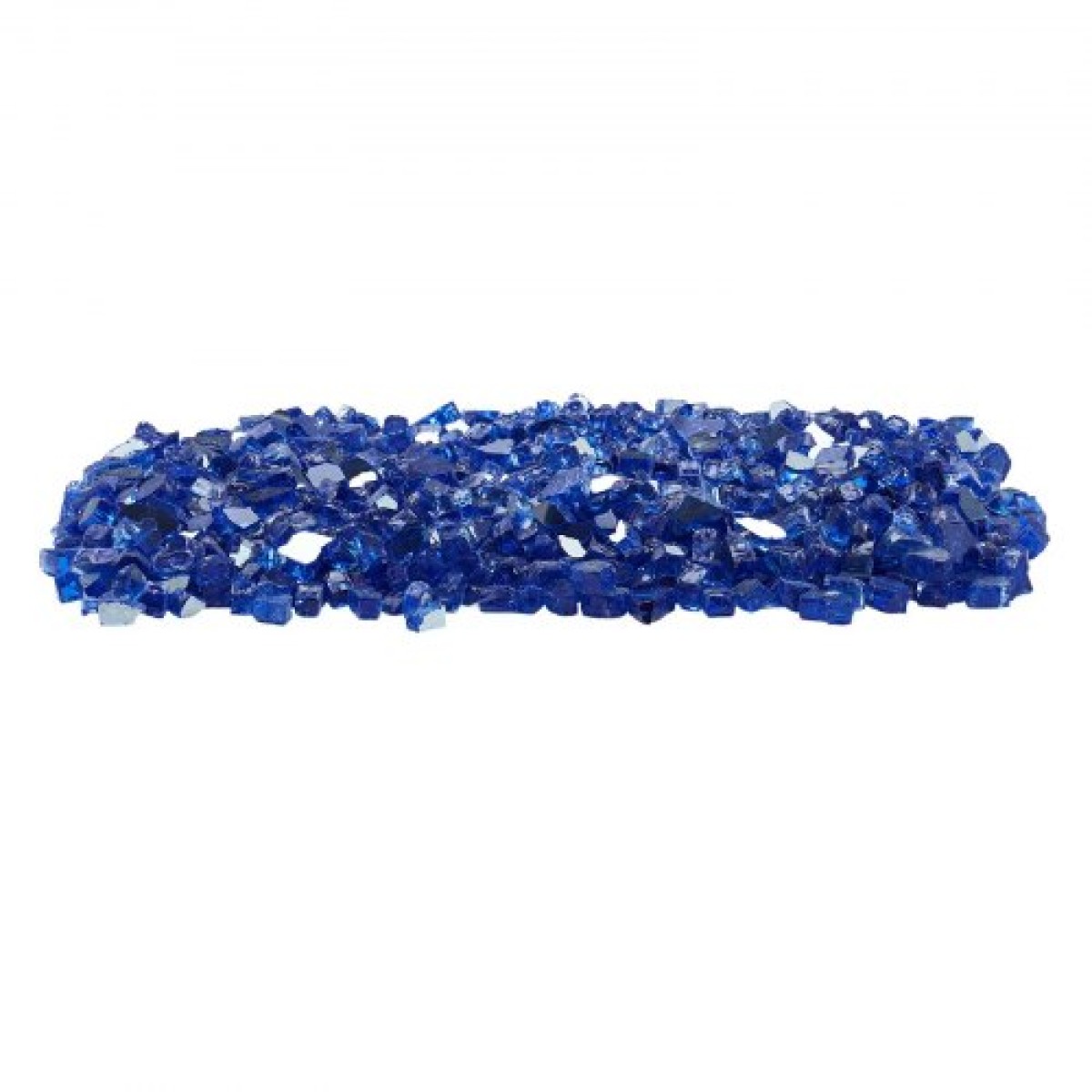 VEVOR Fire Glass, 10LBS / 4,5KG Βράχοι τζακιού ανθεκτικοί σε υψηλές θερμοκρασίες, 1/2 ίντσας / 12,7 mm Reflective & Smokeless Firepit Glass Rock, High Luster Stone Landscaping for Fire Pit Table, Cobalt Blue