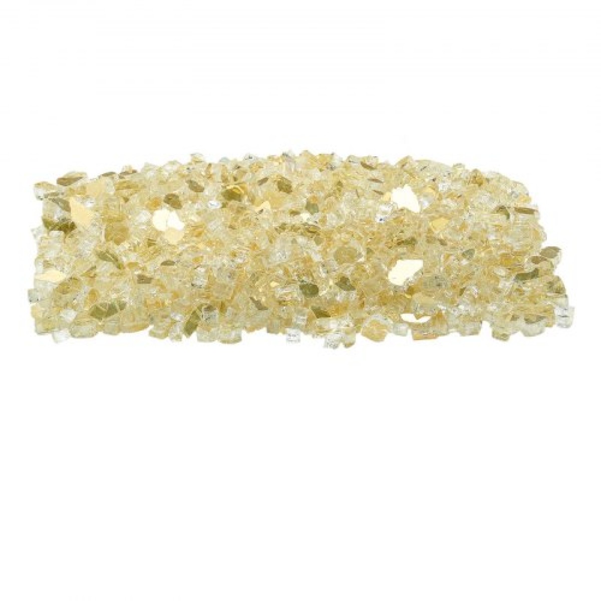 VEVOR Fire Glass, 10 LBS / 4,5 KG Βράχοι τζακιού ανθεκτικοί σε υψηλές θερμοκρασίες, 1/2 ίντσας / 12,7 mm ανακλαστικός & άκαπνος γυάλινος βράχος, πέτρα υψηλής λάμψης εξωραϊσμού για τραπέζι πυρκαγιάς, χρυσός