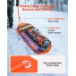 VEVOR Deer Drag Sled, 185 x 58 cm, 250 kg Heavy Duty Yard Utility Sled, Ανθεκτικό στο σχίσιμο PE Drag Glider Mat με σχοινιά & λαβή, Thickened Game Hauler για Καυσόξυλα Ψάρεμα στον Πάγο Κυνήγι